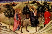 SANO di Pietro Flight to Egypt  predella panel oil painting artist